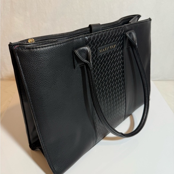 NEW MARY KAY CONSULTANT BAG MAKEUP LARGE QUILTED BLACK ORGANIZER TOTE - Picture 3 of 8